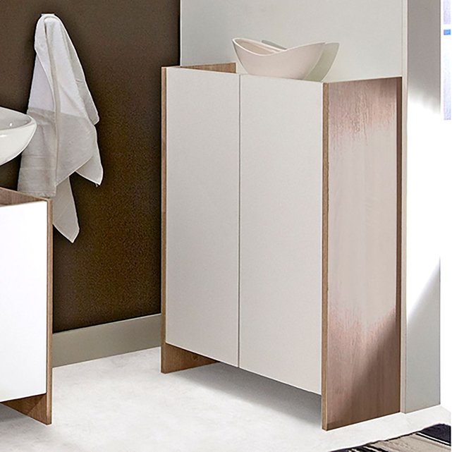 Meuble Bas De Salle De Bain 2 Portes Banero Chene La Redoute