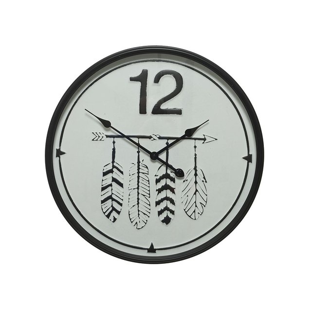 Horloge Plume Blanc Kaemingk La Redoute