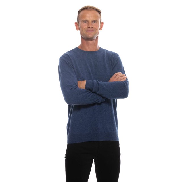 Pull col rond en pur cachemire manches longues Ugholin | La Pull chemise 2 en 1 col v manches longues Ugholin | La Redoute