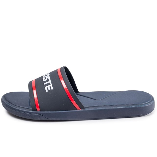 Sandales L30 Slide Bleu Rouge Lacoste La Redoute