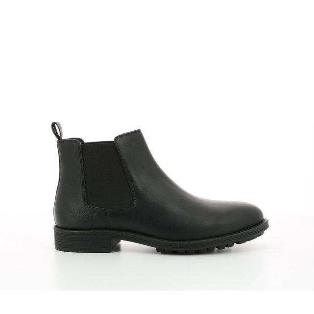 Bromer leather chelsea boots , black 