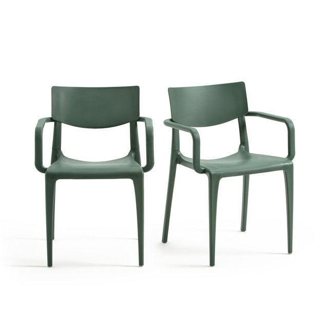 Lot de 2 fauteuils de jardin robico vert La Redoute ...