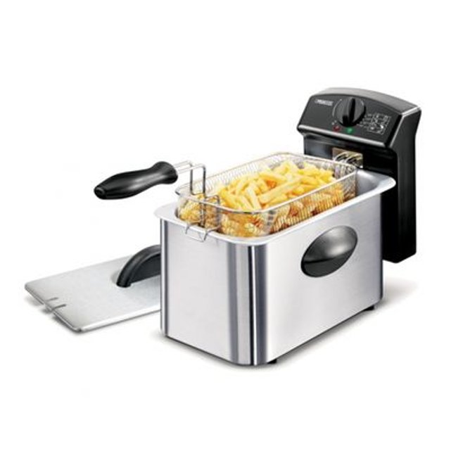 Friteuse pro 4l. - entièrement démontable - en inox poli ...