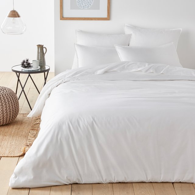 Organic Cotton Percale Duvet Cover La Redoute Interieurs La Redoute