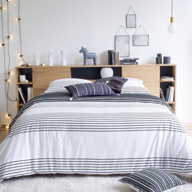 Housse de couette coton, skyline noir/blanc La Redoute ...
