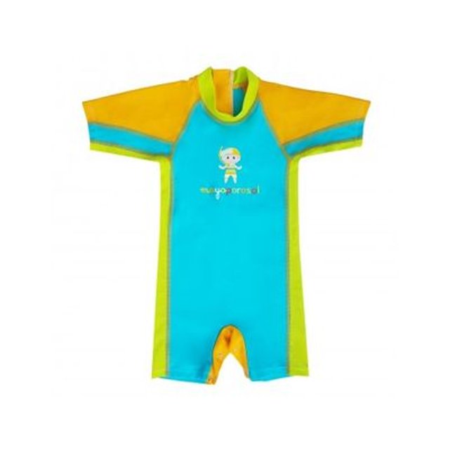 Combi Anti Uv Bebe Garcon Caraibi Courte Bleu Turquoise Bleu Mayoparasol La Redoute