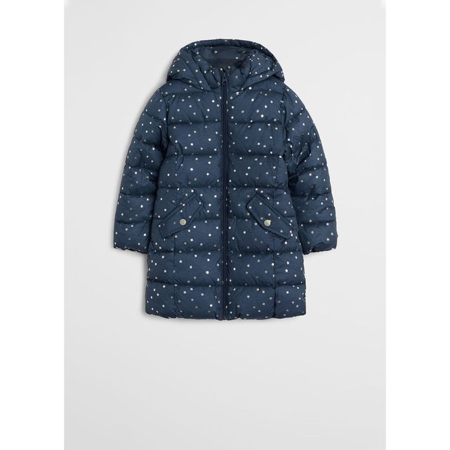 Doudoune anorak matelassé capuche Mango Kids | La Redoute Doudoune anorak matelassé capuche bleu marine foncé Mango