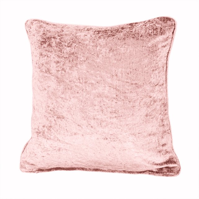 pink crushed velvet cushions