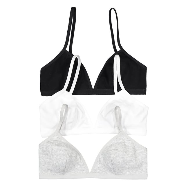Lot De 4 Brassières De Sport Pour Filles 8-14 Ans – Taille Unique, Coton Et élasthanne, Sans Armature, Confortable