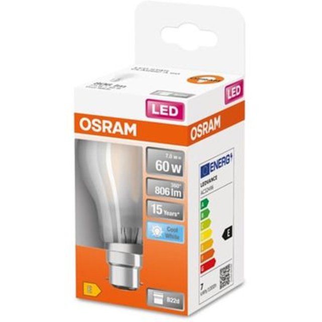 OSRAM Ampoule LED filament Globe E27 Ø12,5cm 2700K 7W = 60W 806