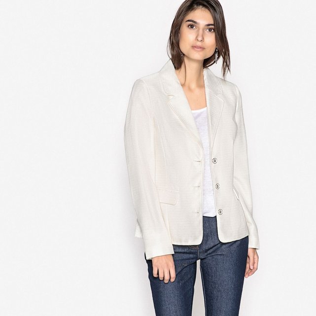 Veste blazer cintrée ecru Anne Weyburn | La Redoute