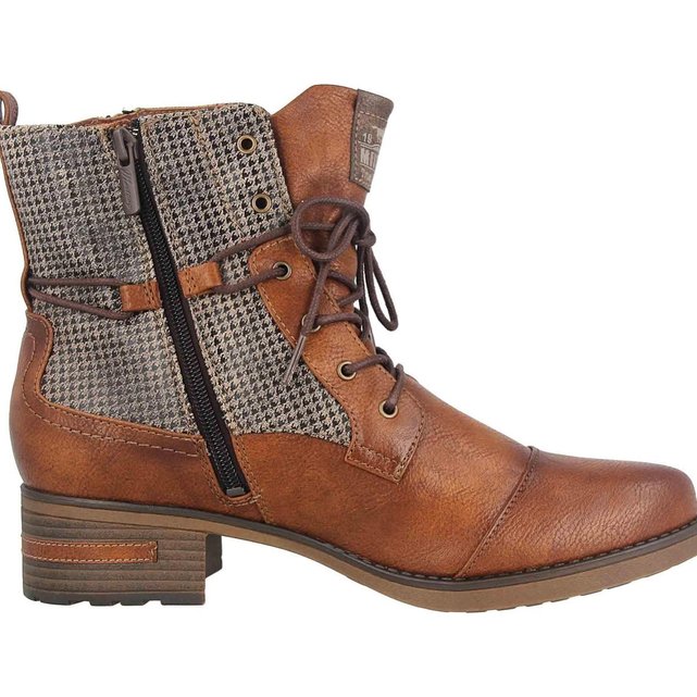 bottes mustang marron