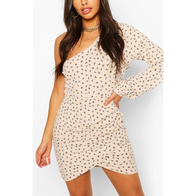 Robe moulante courte col bâteau manches 3/4 Boohoo | La ...