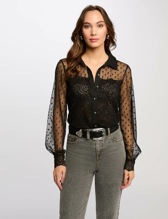 Morgan Damen Pullover Kurzärmlig – Slim Fit Mit Ausschnitt, Lässig & Bequem