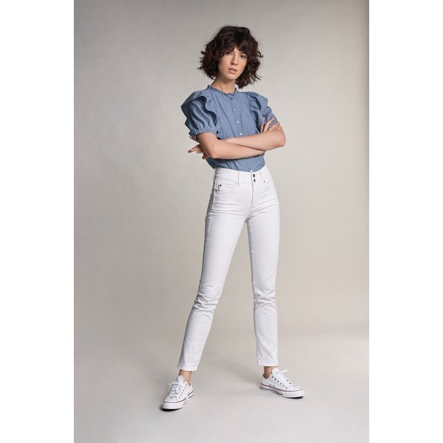 Jean push in slim secret blanc Salsa | La Redoute