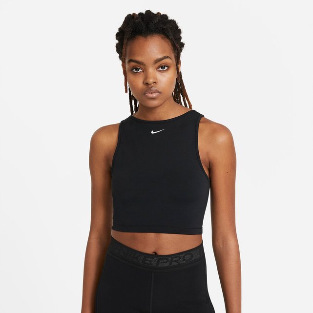 nike cropped vest top
