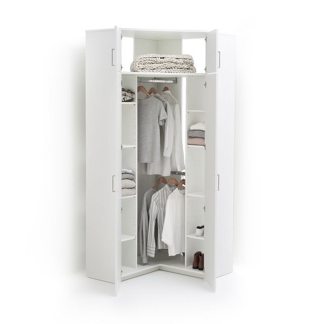 Armoire D Angle Build Blanc La Redoute Interieurs La Redoute