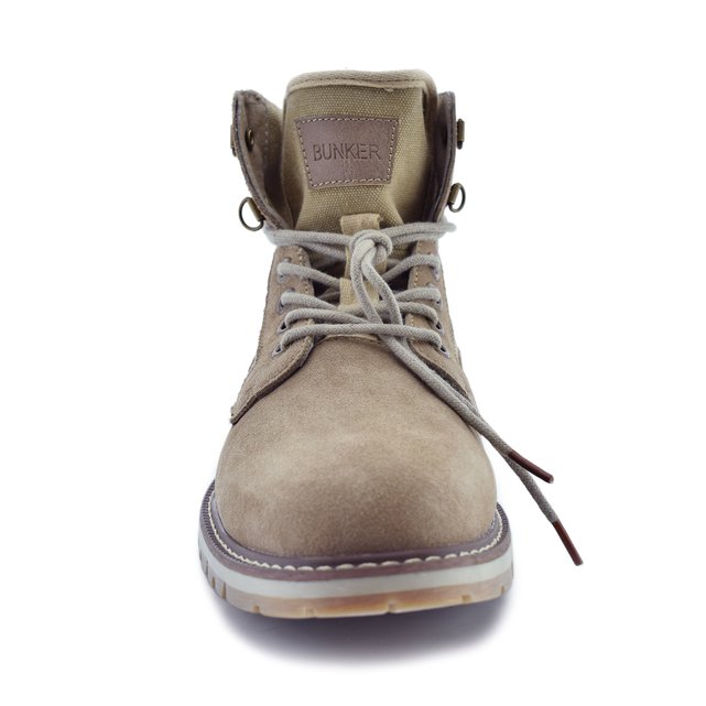 Boots cuir vachette croûte de La Redoute Bunker ROqHap