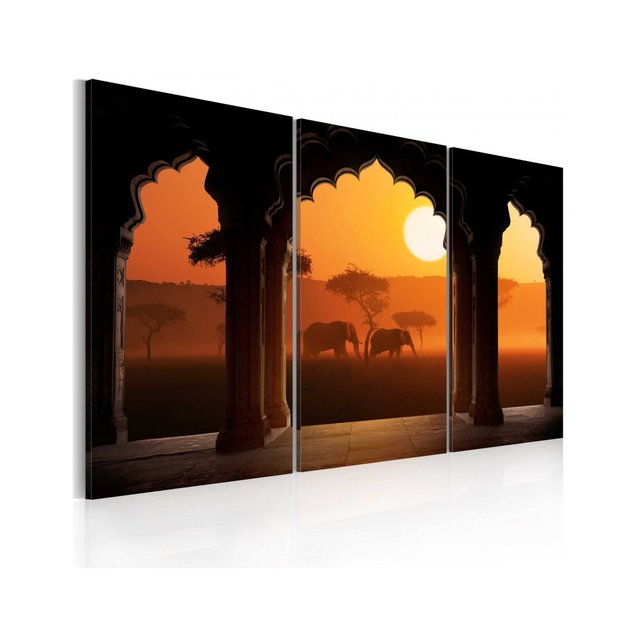tableau sérénité de l'afrique triptyque artgeist | la redoute