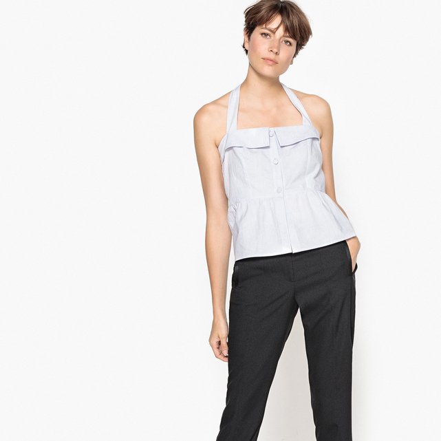 Top de alças finas, botões à frente  LA REDOUTE COLLECTIONS image 0