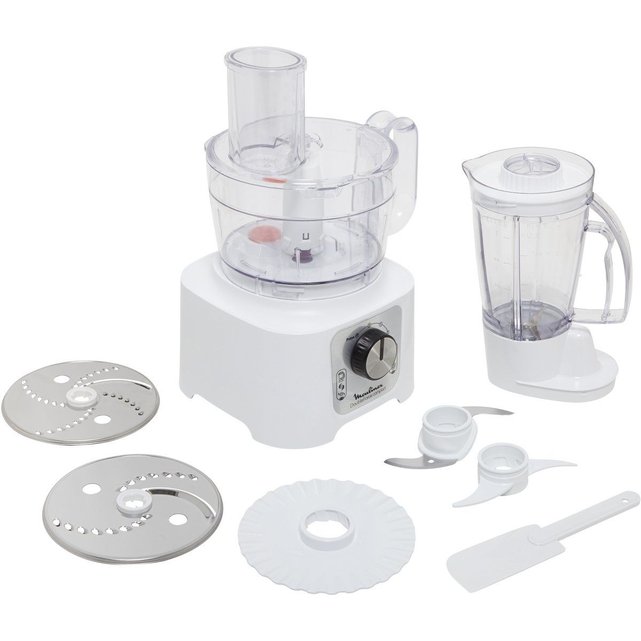 Robot Multifonction Fp Double Force Compact Blanc Silv Moulinex La Redoute