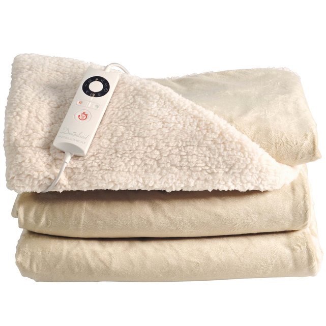 16327 Intelliheat Luxury Velvet Heated Blanket Cream Dreamland La 16327-intelliheat-luxury-velvet-heated-blanket-cream-dreamland-la