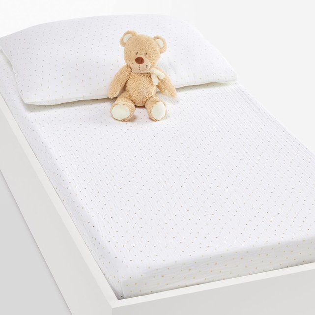 Drap Housse Bebe En Gaze De Coton Kumla Imprime Etoiles La Redoute Interieurs La Redoute