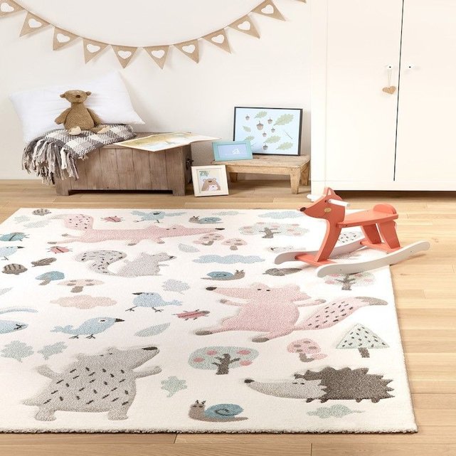 Tapis Enfant Animaux Forest Rose Sigikid La Redoute