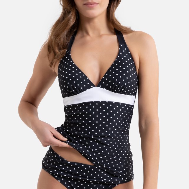 polka dot swimsuit top