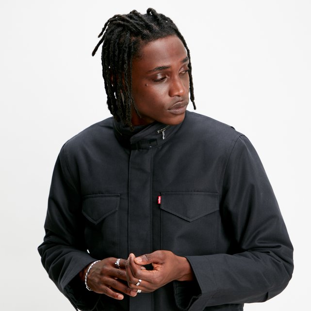 levis black parka