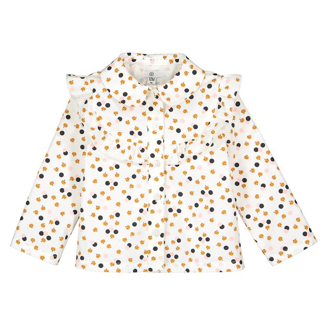 Blusa estampada com mangas compridas, 3 meses-4 anos  LA REDOUTE COLLECTIONS image 0