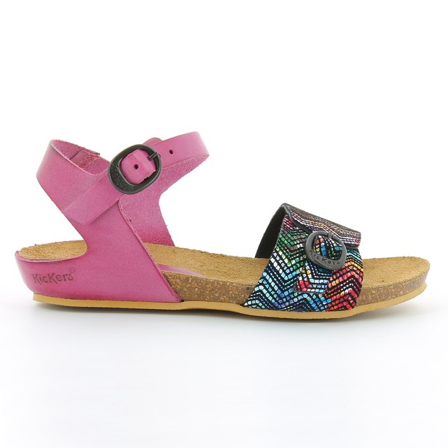 Piel Fucsia Redoute KickersLa Sandalias Multicolor Bomboms De dExoBQCerW