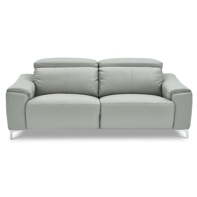 Comment Nettoyer Un Canapé En Cuir Gris Clair Canape Relaxation Electrique 3 Places En Cuir Bianca Gris Clair Gris Perle La Maison Du Canape La Redoute