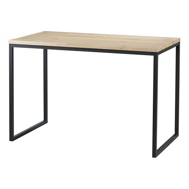 Table haute bois metal