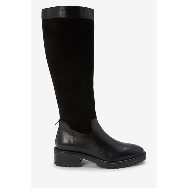 botte haute fourrée femme