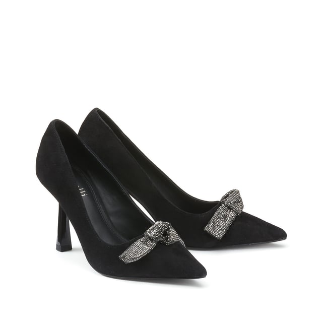 Escarpins Minelli En Cuir Noir - Talons Hauts Fins - Taille 40 - Très Bon État