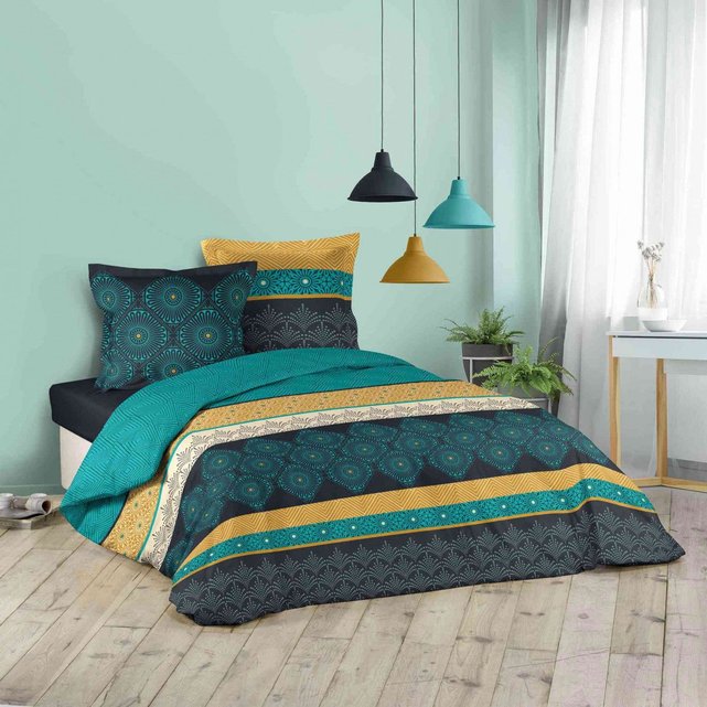 Parure De Lit Majorelle Bleu Canard Douceur D Interieur La Redoute