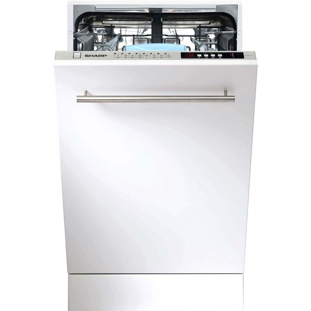 lave vaisselle tout integrable 45 cm qws 32 i 472 x blanc sharp | la