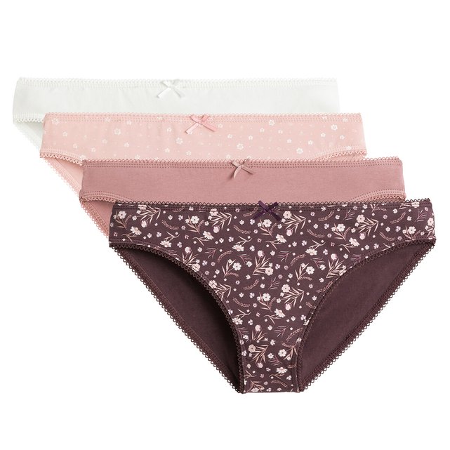Pack of 4 Printed Cotton Knickers