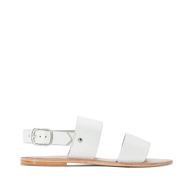 Blanc JonakLa Waouda Cuir Sandales Redoute ikZuOTPX