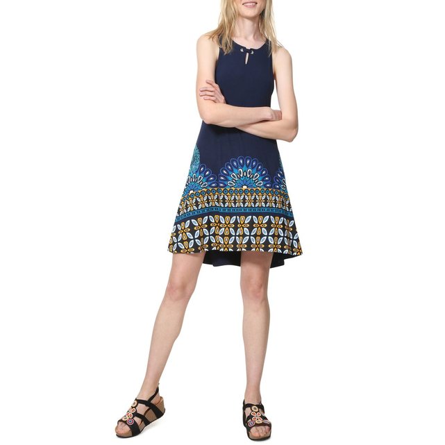 Fluide Imprimé Valery Graphique Manches Sans Robe E2DI9WH