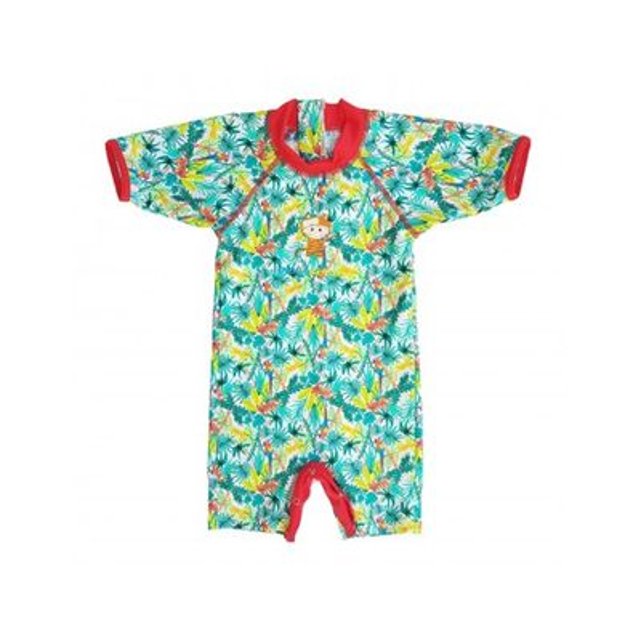 Combinaison Anti Uv Bebe Garcon Amazonie Motifs Jungle Vert Mayoparasol La Redoute