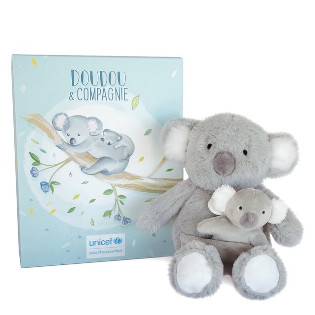 Kuscheltier Koala Bebe Et Moi Unicef Grau Doudou Et Compagnie La Redoute