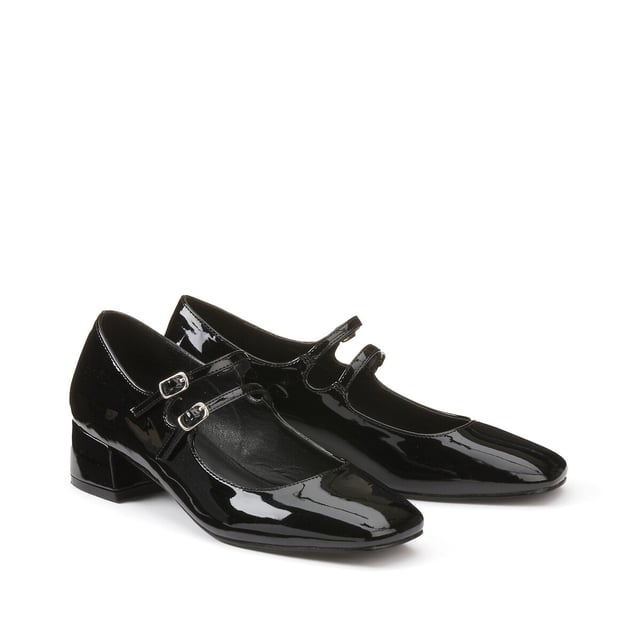 mary jane ballerina schwarz mit riemchen