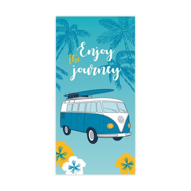 Drap de plage volkswagen combi bleu Matt Et Rose | La Redoute