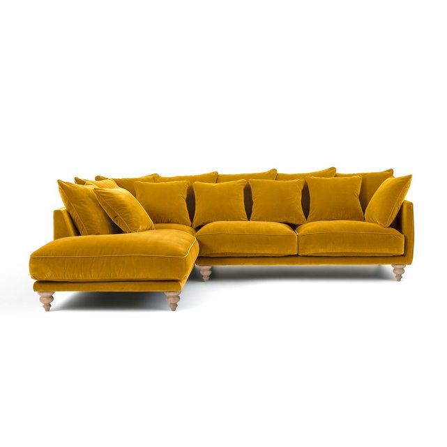 Canape D Angle Velours Lazare Am Pm La Redoute