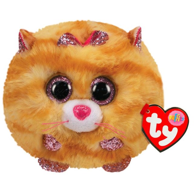 Puffies Peluche Tabitha Le Chat 9 Cm Jaune Ty La Redoute