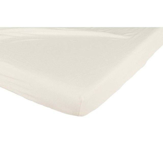 drap housse coton 70 x 140 cm bleu ciel candide | la redoute