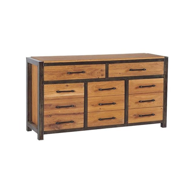 buffet bois métal 3 portes ferscott bois et métal pier import | la