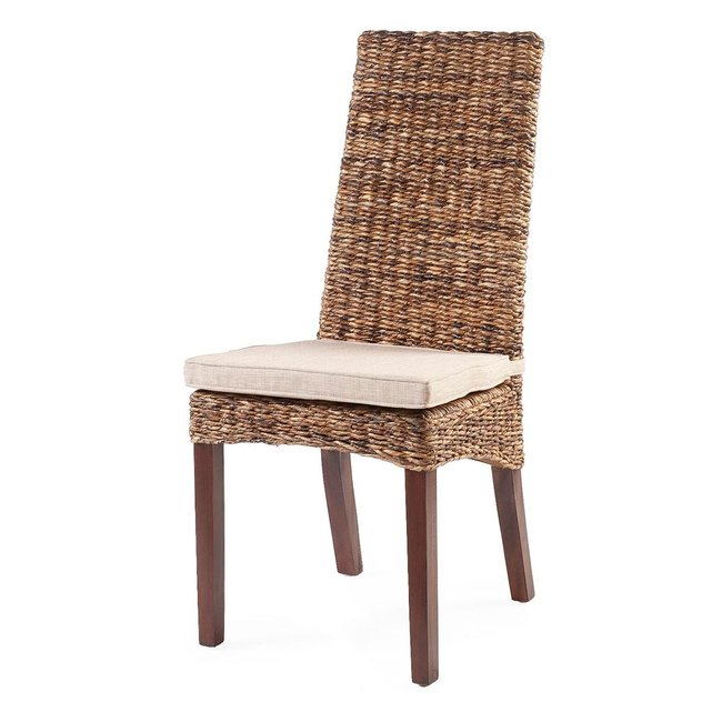 Chaise Lavezzi En Rotin Abaca Marron Rotin Design La Redoute